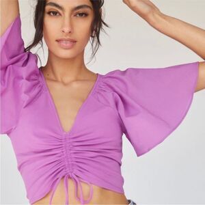 Maeve Purple Crop Top